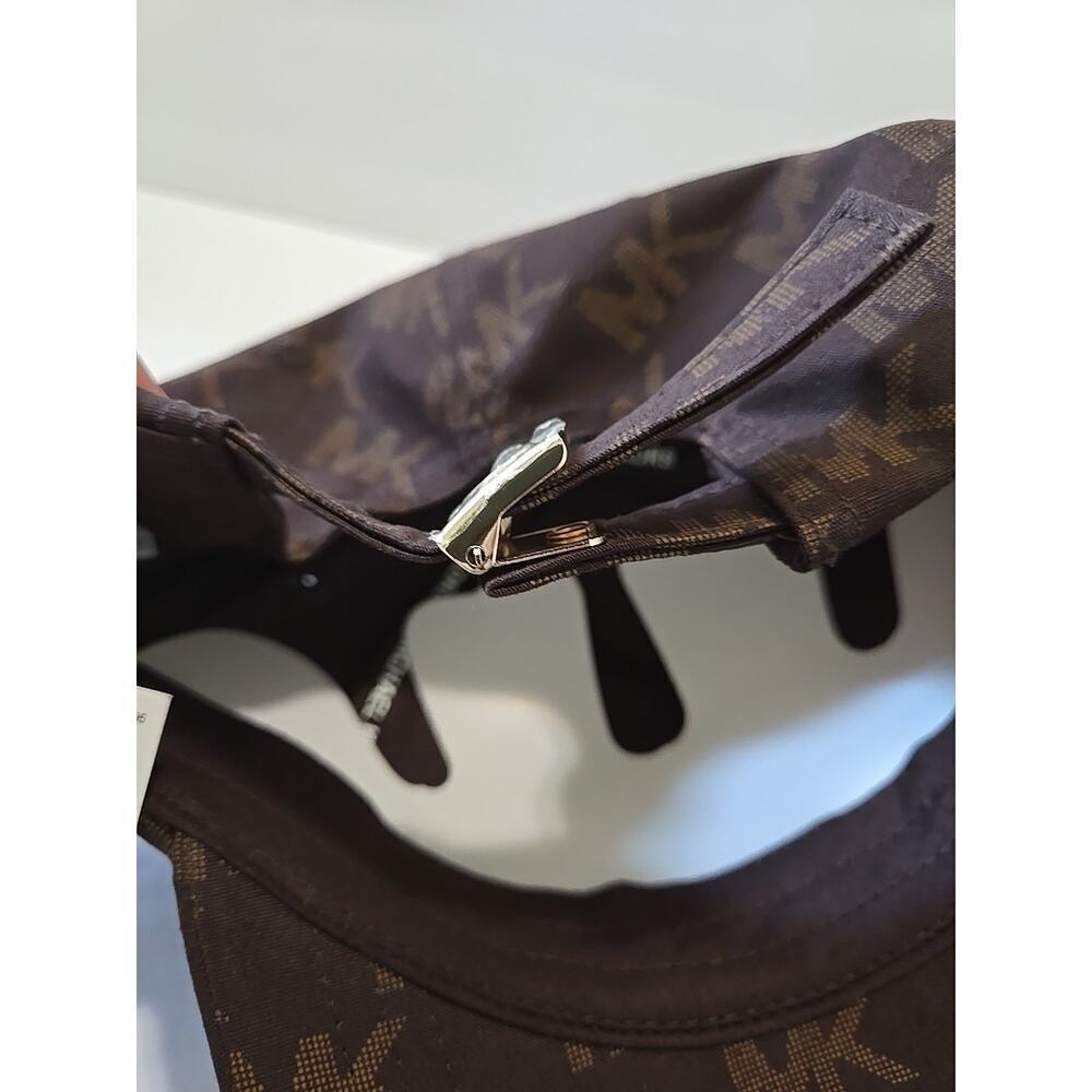 NEW Michael Kors Logo Adjustable Women's Cap Hat in Brown - Picture 7 of 12